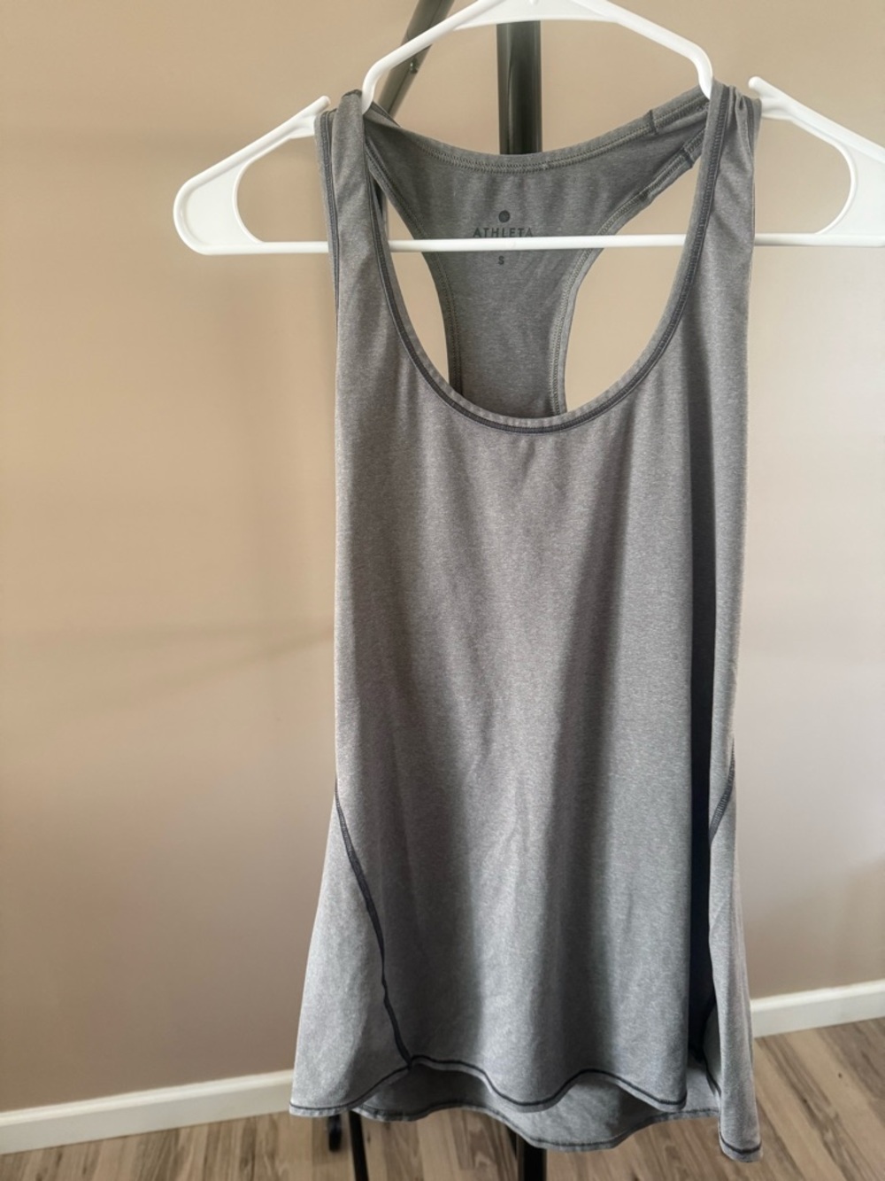 Athleta Charcoal Gray Racerback Tank Top